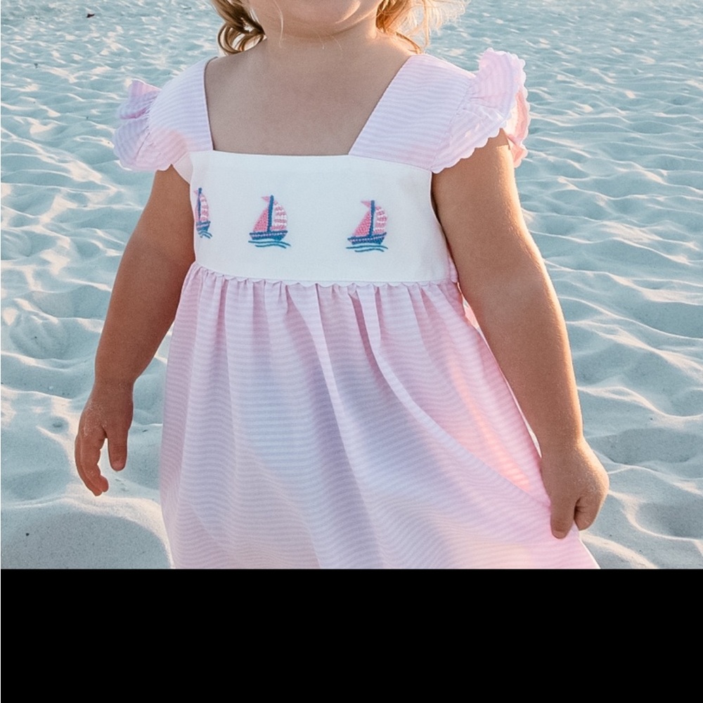 Sweet dreams sail boat dress 2T